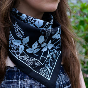 Moon Garden Bandana - Old Rose Press