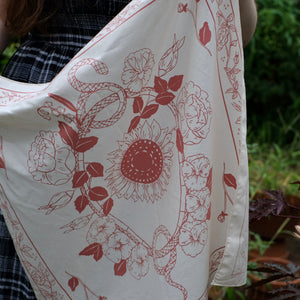 Sun Garden Bandana - Old Rose Press