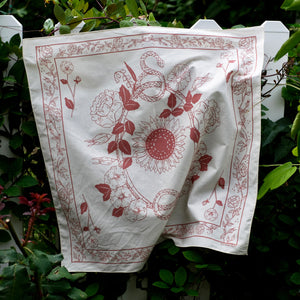 Sun Garden Bandana - Old Rose Press