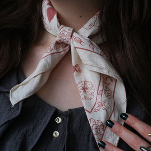 Sun Garden Bandana - Old Rose Press