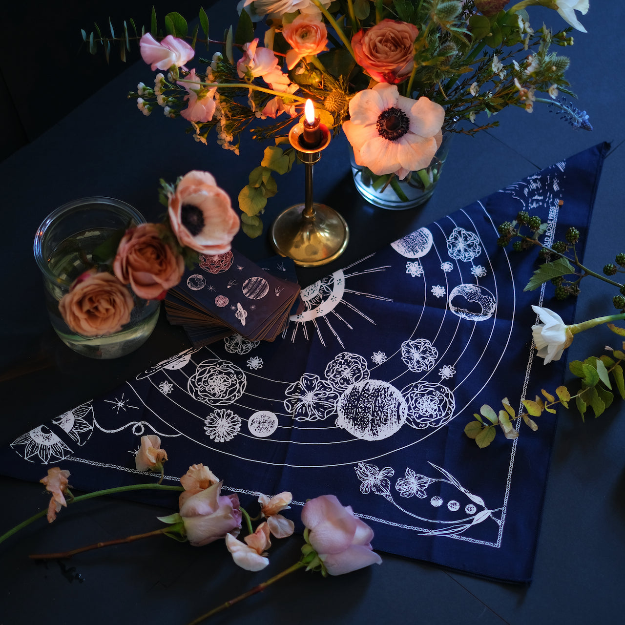 Space Garden Bandana - Old Rose Press